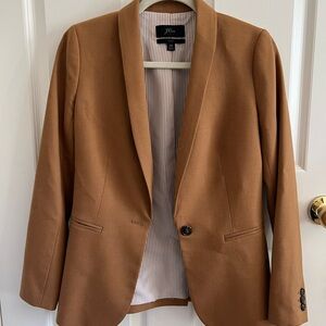 J Crew Tan Fitted Blazer